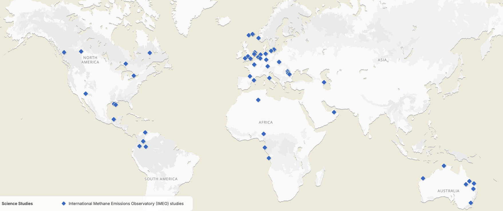 Methane Science Studies Map